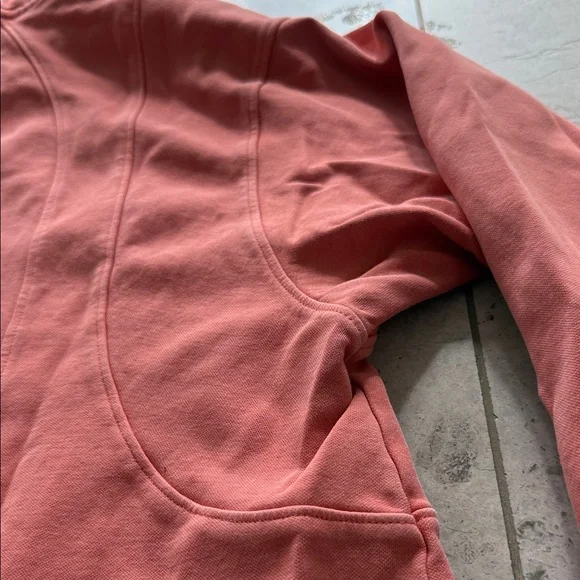 Athleta Women’s Warm Coral V Neck Hoodie - Picture 9 of 12